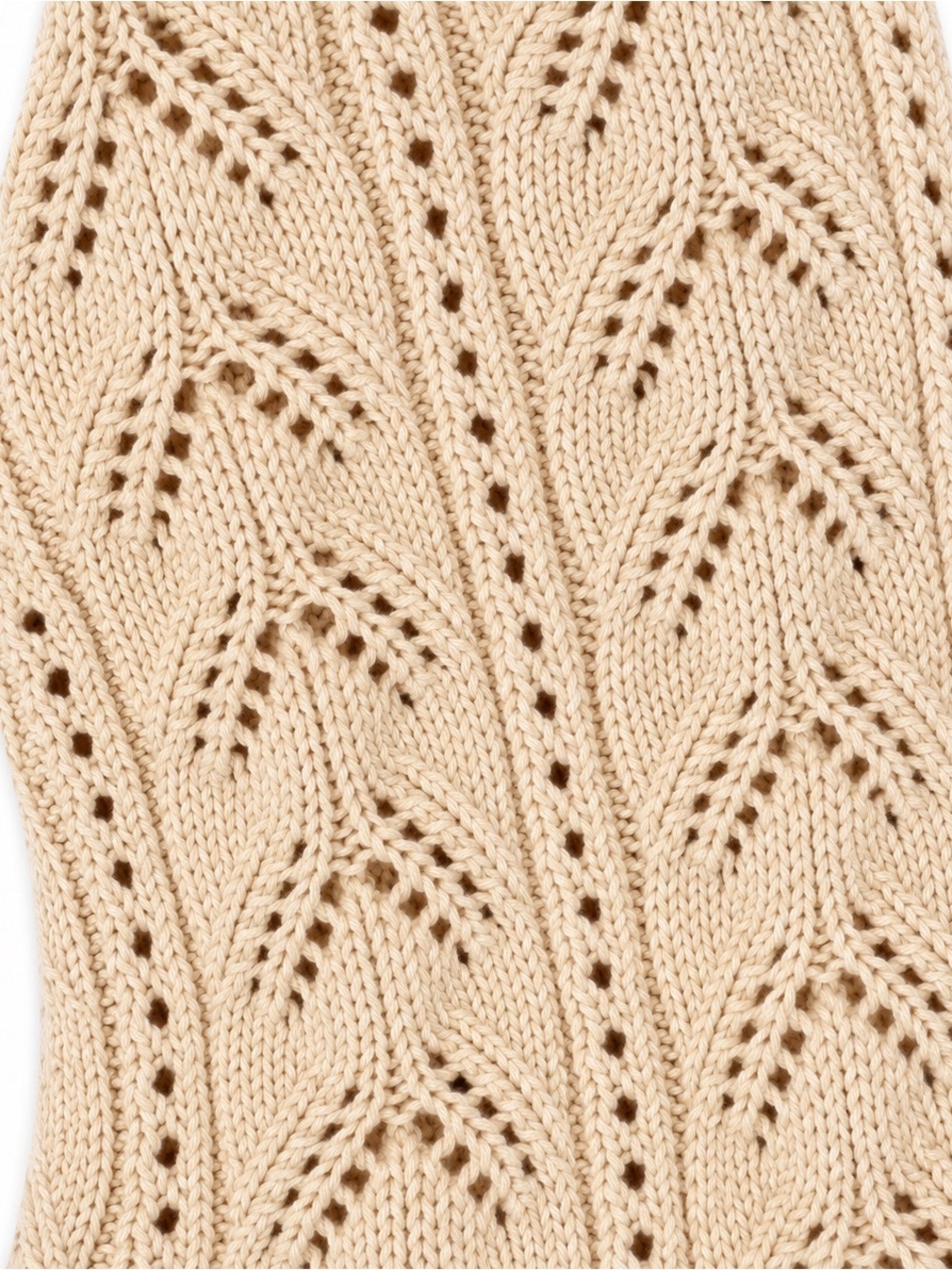 Cabi Cream 100% Cotton Pointelle Circle Cardigan Sweater L - Picture 5 of 5